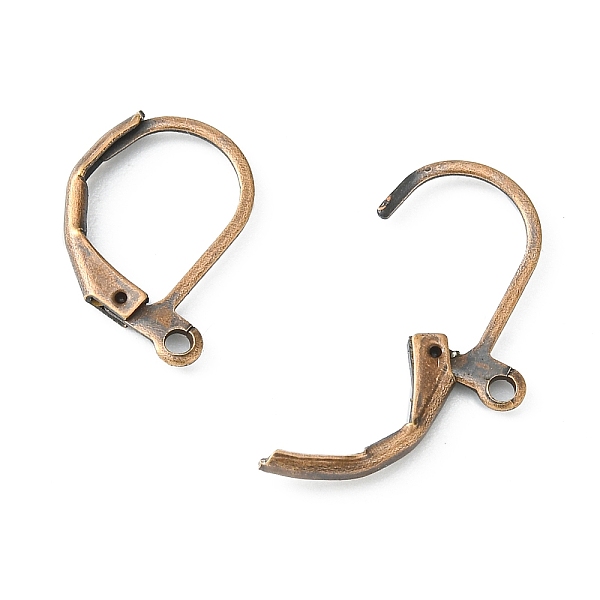 

PandaHall Red Copper Brass Leverback Earring Findings, with Loop, Lead Free and Cadmium Free, Size: about 10mm wide, 15mm long, hole: 1mm...