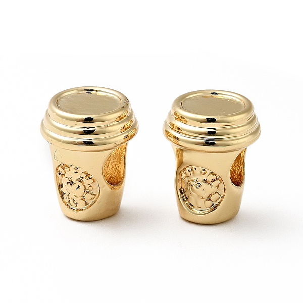 

PandaHall Rack Plating Brass European Beads, Cadmium Free & Lead Free, Large Hole Beads, Cup, Real 18K Gold Plated, 11.5x9mm, Hole: 4.5mm...