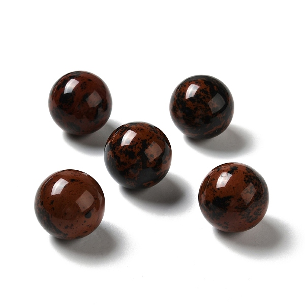 

PandaHall Natural Mahogany Obsidian Beads, No Hole/Undrilled, Round, 25~25.5mm Mahogany Obsidian Round