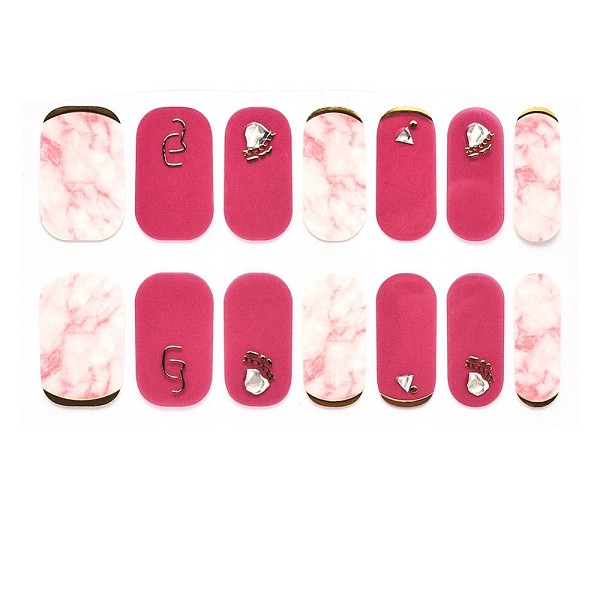 

PandaHall Full Wraps Nail Polish Strips, Self-Adhesive Gradient Nail Polish Stickers, for Women Nail Tips Decorations, Old Rose, 24x8mm...