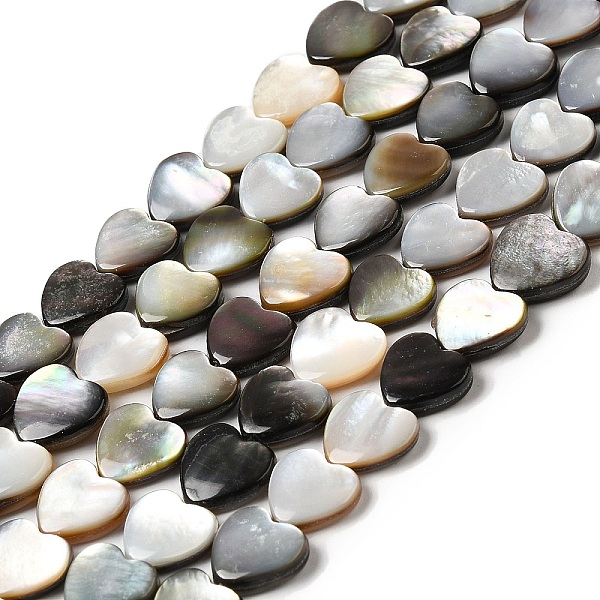 

PandaHall Natural Black Lip Shell Beads Strands, Heart, 9.5x10x3mm, Hole: 0.8mm, about 42~44pcs/strand, 14.76''~15.16''(37.5~38.5cm) Black...
