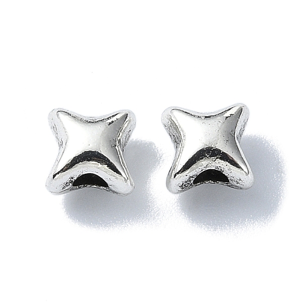 

PandaHall Tibetan Style Alloy Beads, Star, Antique Silver, 5x5x4.5mm, Hole: 2mm, about 1515pcs/500g Alloy Star