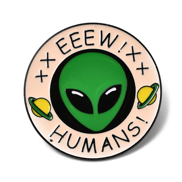 Alien EEEW HUMANS Enamel Pins