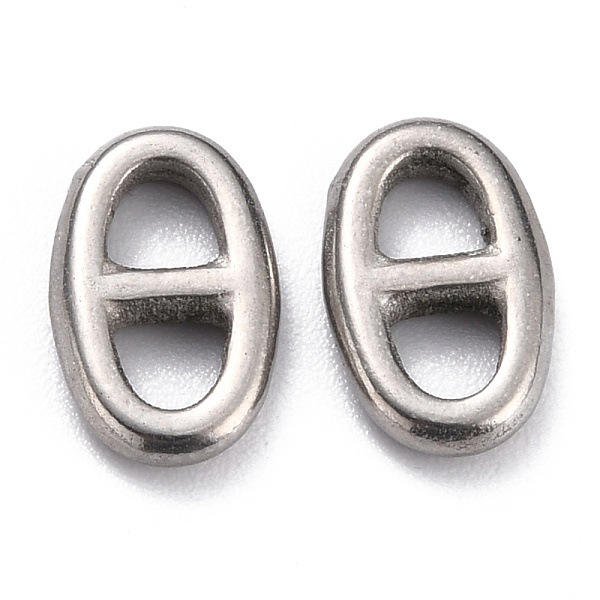 

PandaHall 304 Stainless Steel Connector Charms, Navy Mesh Charms, Marine Mesh Charms, Oval, Stainless Steel Color, 10x6.5x1.8mm 304...