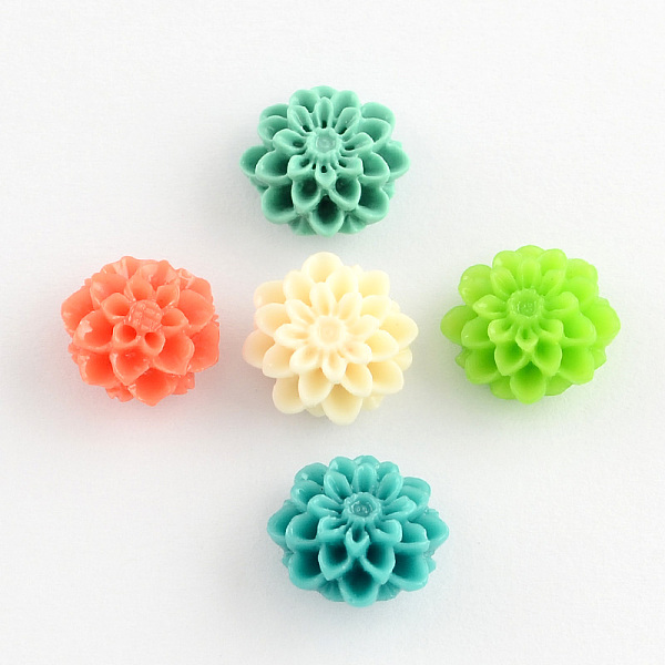 

PandaHall Synthetic Coral Beads, Chrysanthemum, Dyed, Mixed Color, 12x7mm, Hole: 1mm Synthetic Coral Flower Multicolor