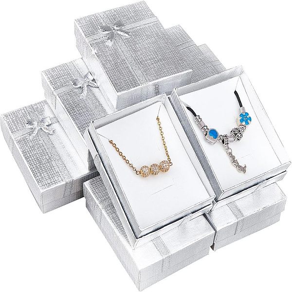 Rectangle Valentines Day Presents Packages Cardboard Jewelry Set Boxes