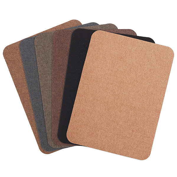 

PandaHall PH 6pcs 6 Colors Repair Patches, Self-Adhesive Polyester Patch Adherence Tape Decorative Linen Fabric Patches Repair Patch for..., Multicolor