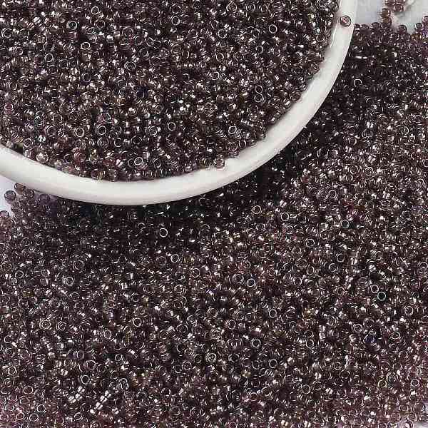 

PandaHall MIYUKI Round Rocailles Beads, Japanese Seed Beads, (RR1836) Sparkling Lined Smoky Amethyst AB, 15/0, 1.5mm, Hole: 0.7mm, about..., Purple