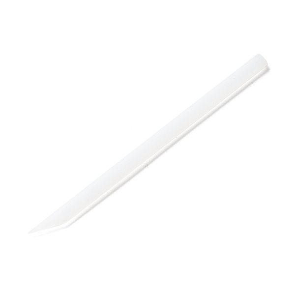 

PandaHall Reusable Silicone Stirring Sticks, for UV Resin & Epoxy Resin Craft Making, White, 118x6x4.5mm Silicone White