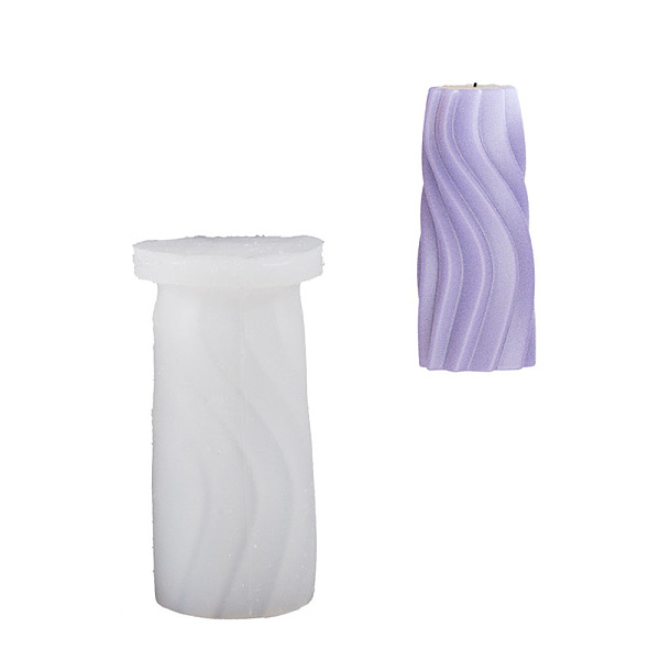 

PandaHall DIY Candle Silicone Molds, for Candle Making, Pillar, White, 8.7x4.4cm, Inner Diameter: 3.2cm Silicone Column White