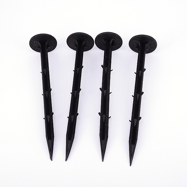 

PandaHall (Clearance Sale)Polypropylene(PP) Garden Stakes Anchors, Garden Ground Nail, Fixing Tools for Plant Support, Black, 154x33mm, Pin...