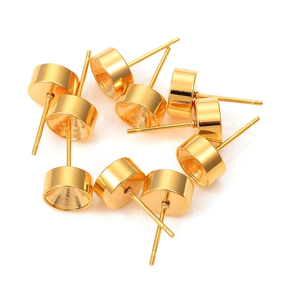 

PandaHall 304 Stainless Steel Stud Earring Settings, Rhinestone Settings, for Pointed Back Rhinestone, Golden, 8mm, Pin: 0.8mm, Fit for 7mm...