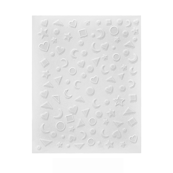 

PandaHall Nail Art Stickers Decals, Self Adhesive, for Nail Tips Decorations, White, Mixed Patterns, 101x78.5mm Paper Rectangle White