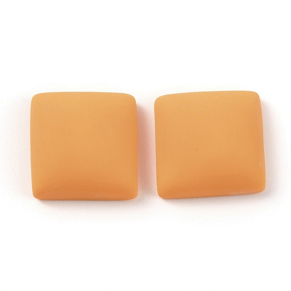 

PandaHall Resin Cabochons, Square, Orange, 15.5x15x7mm Resin Square Orange