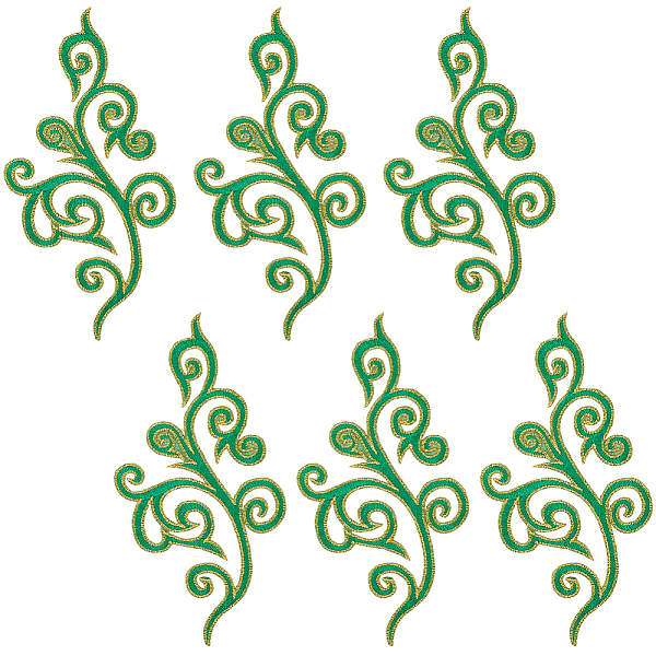 Flower Computerized Embroidery Cloth Iron onSew on Patches