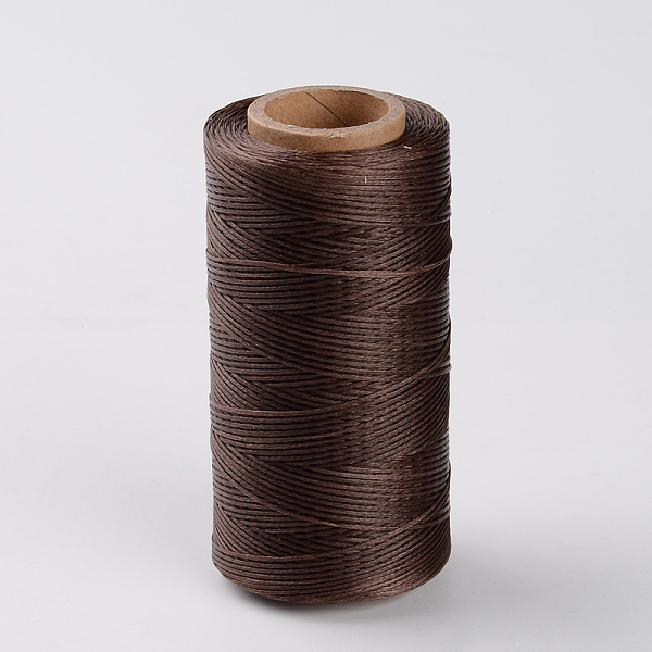 

PandaHall Flat Waxed Polyester Cords, Saddle Brown, 1x0.3mm, about 284.33 yards(260m)/roll Waxed Polyester Cord Flat Brown