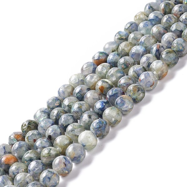 

PandaHall Assembled Synthetic Green Fluorite and Dyed Selenite Beads Strands, Round, 8mm, Hole: 1.2mm, about 50pcs/strand, 15.94''(40.5cm)...