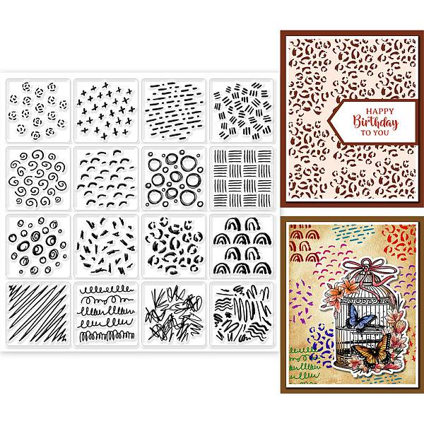 

PandaHall PVC Plastic Stamps, for DIY Scrapbooking, Photo Album Decorative, Cards Making, Stamp Sheets, Film Frame, Mixed Shapes, 15x15cm...