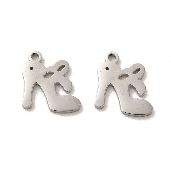 

PandaHall 304 Stainless Steel Charms, High-heeled Shoes with Bowknot, Stainless Steel Color, 14x13.5x1.4mm, Hole: 1.8mm 304 Stainless Steel...