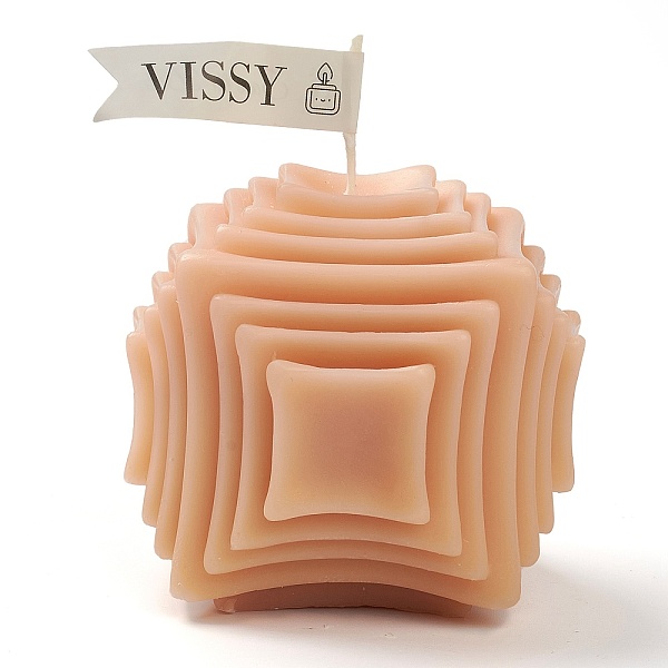 

PandaHall Cube Shaped Aromatherapy Smokeless Candles, with Box, for Wedding, Party, Votives, Oil Burners and Christmas Decorations, Light...