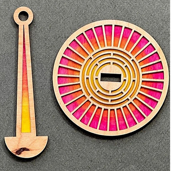 

PandaHall Round Portable Wooden Wrist Yarn Holder, Twirling Mechanism Spinning Needles for Knitting Crocheting, Presents for Craft Lovers...