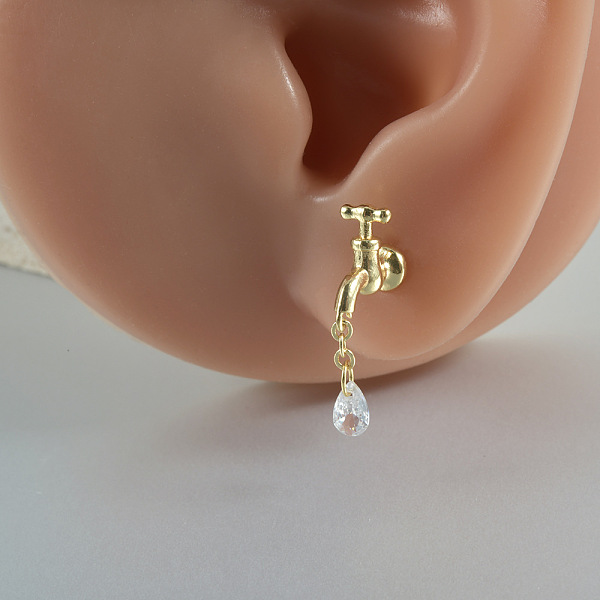 Water Faucet 304 Stainless Steel Cartilage Earrings
