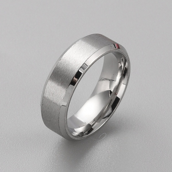 

PandaHall Stainless Steel Simple Plain Band Ring for Men Women, Stainless Steel Color, US Size 13(22.2mm) Stainless Steel