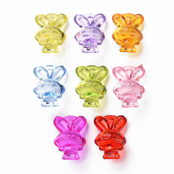 

PandaHall Transparent Acrylic Pendants, Rabbit, Mixed Color, 19.5x13x11mm, Hole: 1.6mm, about 590pcs/500g Acrylic Rabbit Multicolor