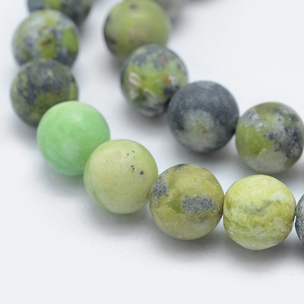 

PandaHall Natural Serpentine Beads Strands, Round, 6mm, Hole: 0.8mm, about 60pcs/strand, 14.5 inch(37cm) Serpentine Round