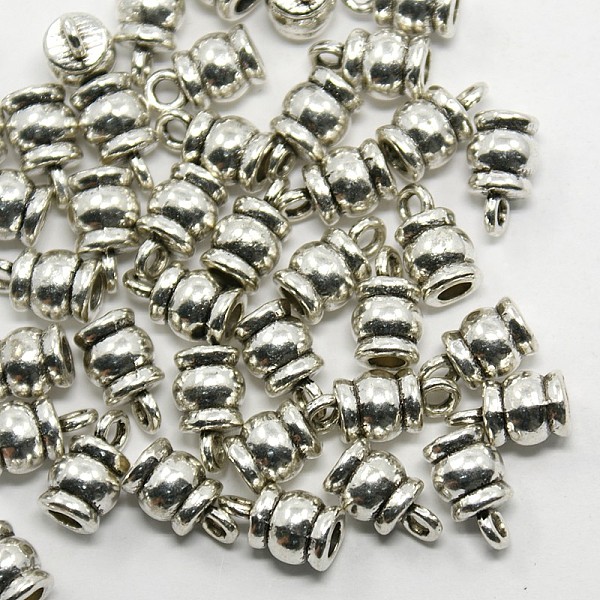 

PandaHall Tibetan Style Terminators, Barrel, Lead Free & Nickel Free & Cadmium Free, Antique Silver, 11x6.5mm, Hole: 2mm, Inner Diameter...