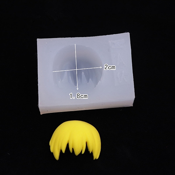 

PandaHall DIY Food Grade Silicone Molds, Resin Casting Pendant Molds, For Doll Hair Making, White, 27x35.5x13mm, Inner Diameter: 17x20mm...