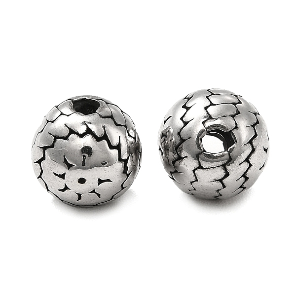 

PandaHall 304 Stainless Steel Beads, Rondelle with Sun, Antique Silver, 8x8mm, Hole: 1.5mm 304 Stainless Steel Rondelle