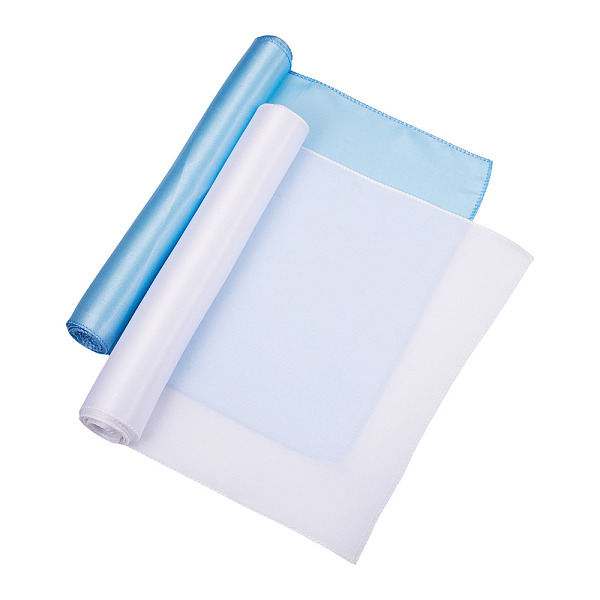 2 chemin de table en polyester de couleur unie