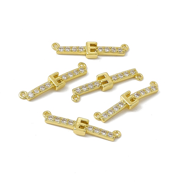

PandaHall Rack Plating Brass Micro Pave Clear Cubic Zirconia Connector Charms, Real 18K Gold Plated, Long-Lasting Plated, Cadmium Free &...