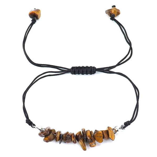 

PandaHall Natural Tiger Eye Braided Bead Bracelets, 8-5/8 inch(22cm) Tiger Eye