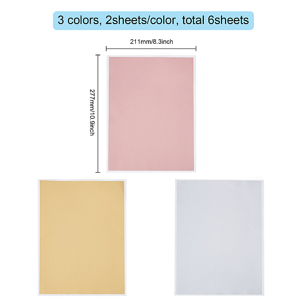 

PandaHall Adhesive Sticker Coated Scratch Off Film Password Sticker, DIY Scraping Award Card, Rectangle, Mixed Color, 277x211x0.1mm..., Multicolor