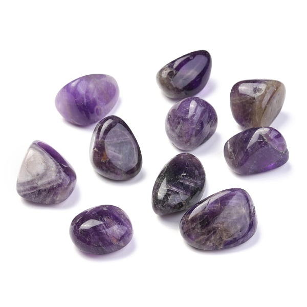 

PandaHall Natural Amethyst Beads, Healing Stones, for Energy Balancing Meditation Therapy, No Hole Beads, Healing Stones, for Energy...