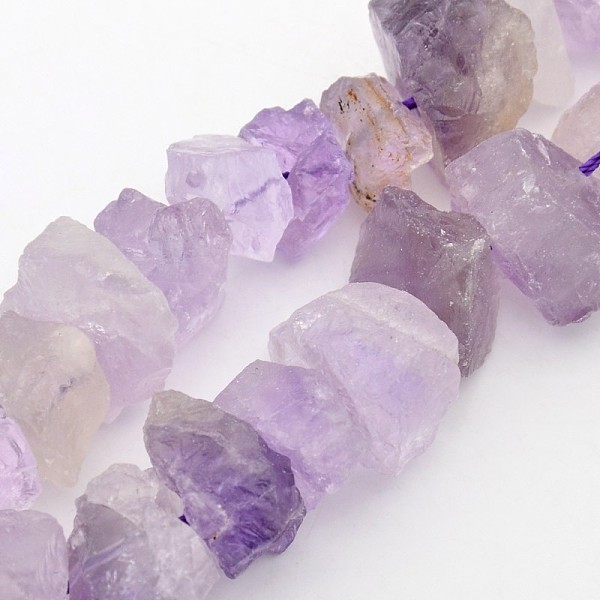 

PandaHall Natural Amethyst Nuggets Bead Strands, 12~16x6~15mm, Hole: 1mm, about 15.7 inch Amethyst Nuggets