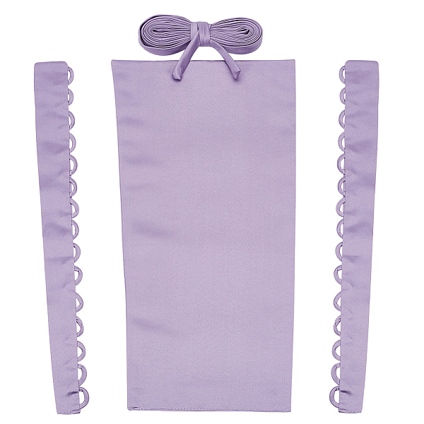 

PandaHall Bridal Dress Zipper Replacement, Adjustable Fit Satin Corset Back Kit, Lace-up Formal Prom Dress, Lilac, 480~4400x15~263x1~3mm..., Purple