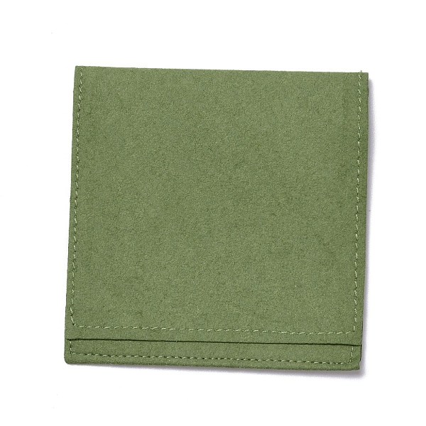 

PandaHall Microfiber Gift Packing Pouches, Jewlery Pouch, Dark Olive Green, 15.5x8.3x0.1cm Microfiber