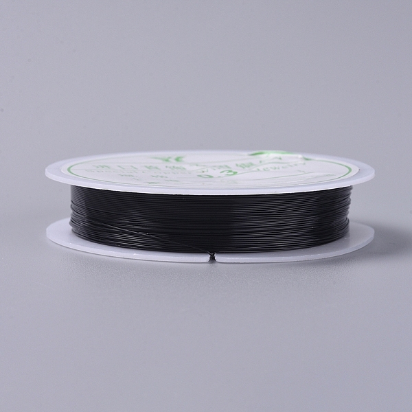 

PandaHall Round Copper Wire, for Jewelry Making, Black, 0.3mm, about 25m/roll Copper Round Black