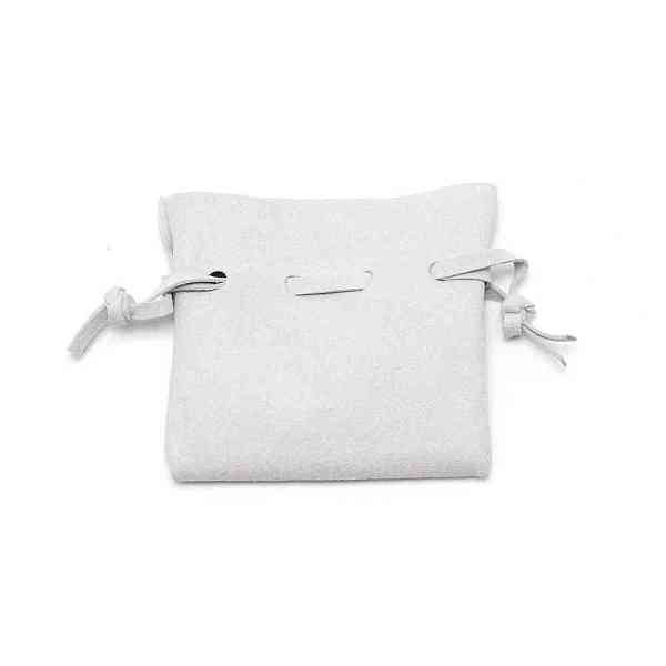 

PandaHall Microfiber Cloth Packing Pouches, for Jewerly, Drawstring Bags, Gray, 6.9~7.5x7.5x0.4cm Microfiber Gray
