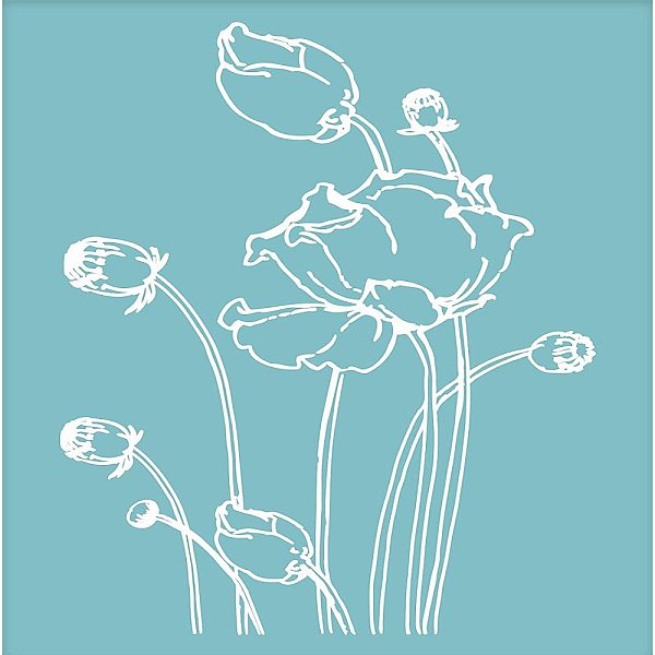 

PandaHall OLYCRAFT Self-Adhesive Silk Screen Printing Stencil Reusable Pattern Stencils Flower Bud for Painting on Wood Fabric T-Shirt Wall...