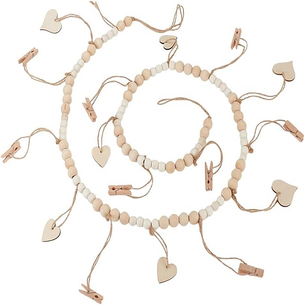 Heart Wooden Beads … - image