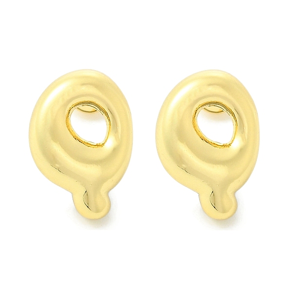 

PandaHall Rack Plating Brass Earrings, Cadmium Free & Lead Free, Long-Lasting Plated, Stud Earrings, Alphabet, Real 18K Gold Plated, Letter...