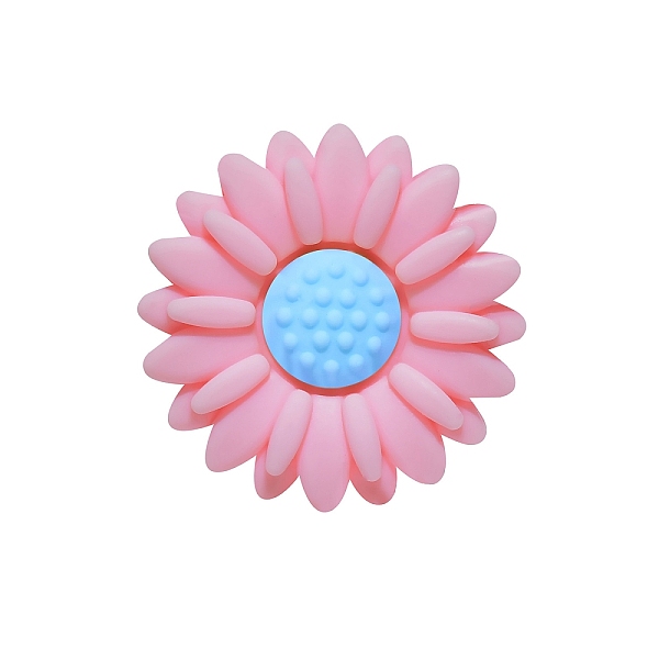 

PandaHall Food Grade Eco-Friendly Silicone Focal Beads, Chewing Beads For Teethers, DIY Nursing Necklaces Making, Daisy, Pearl Pink, 20x20mm...