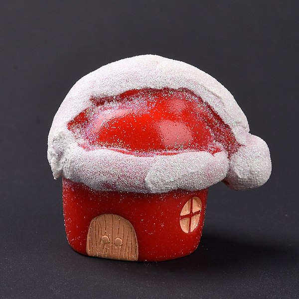 

PandaHall Christmas Theme Resin Display Decoration, for Home Decoration, Photographic Prop, Dollhouse Accessories, Christmas House, Red...