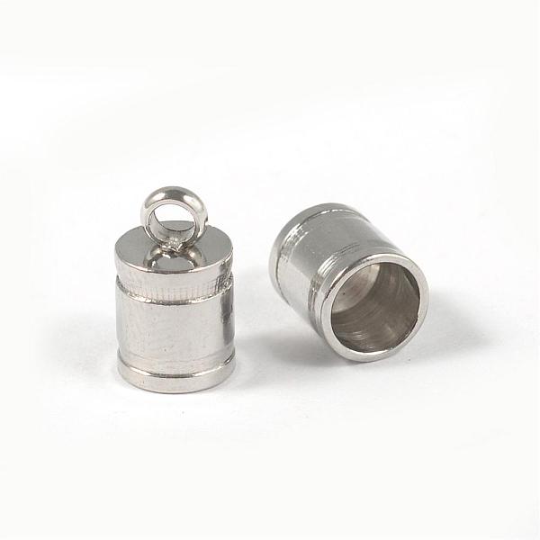 

PandaHall 304 Stainless Steel Cord Ends, End Caps, Stainless Steel Color, 10x6mm, Hole: 2mm, Inner Diameter: 5mm 304 Stainless Steel