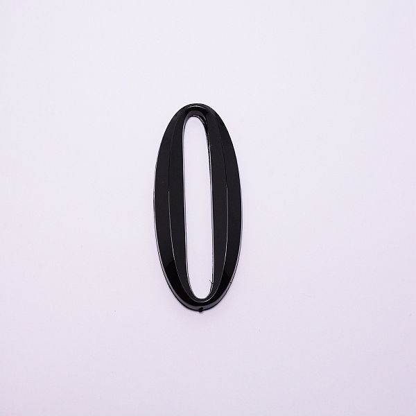 

PandaHall Plastic & PVC Number Sign Labels, Black, Num.0, 0: 50.5x31.5x8mm Plastic Black