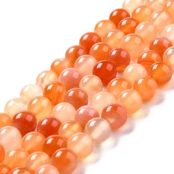 

PandaHall Natural Carnelian Beads Strands, Round, 8mm, Hole: 1mm, about 45pcs/strand, 15 inch Carnelian Round Red